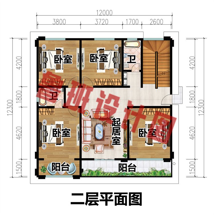 现代风三层设计图3