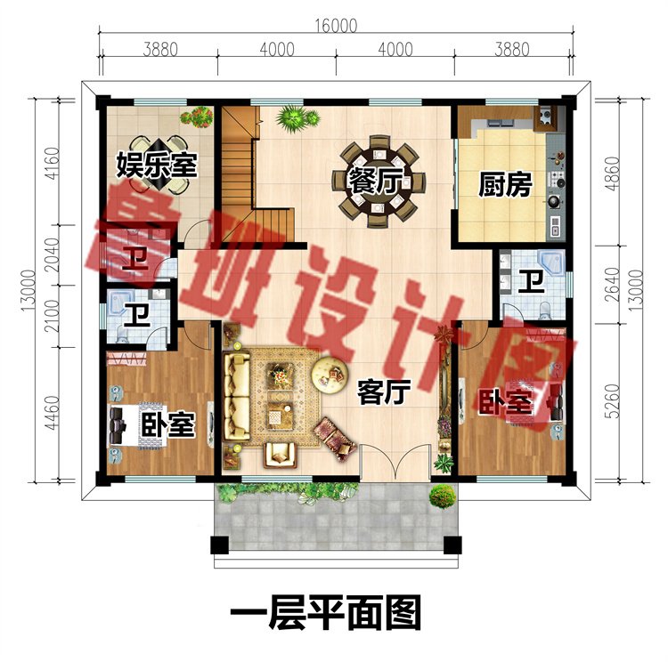 占地200平农村二层自建房2