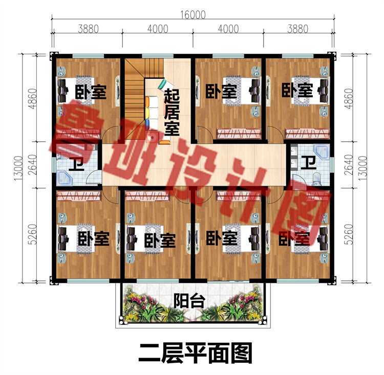 占地200平农村二层自建房3