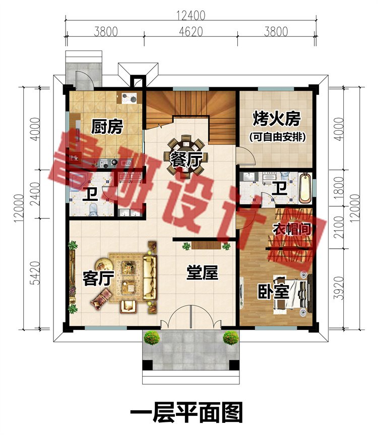 大气优雅二层自建房2