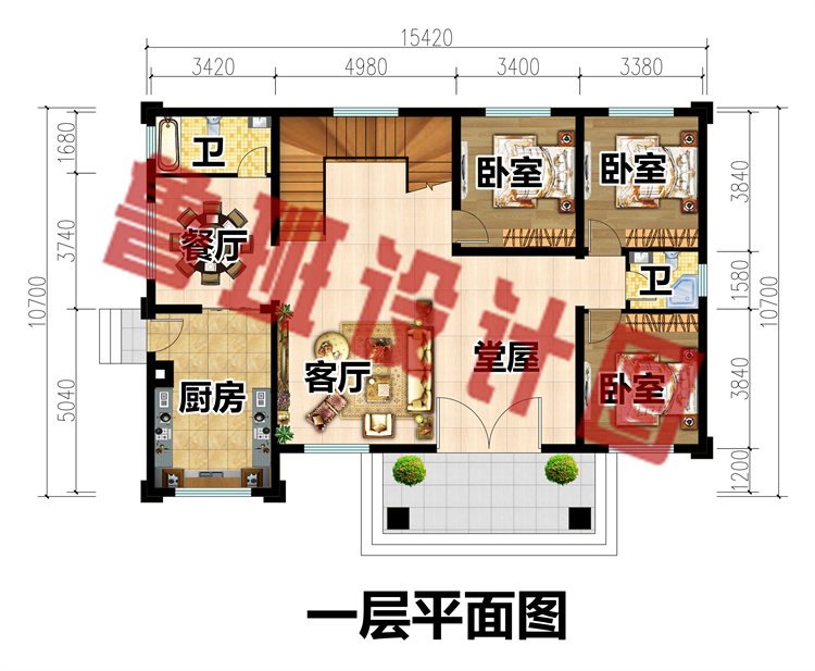 四开间二层别墅2