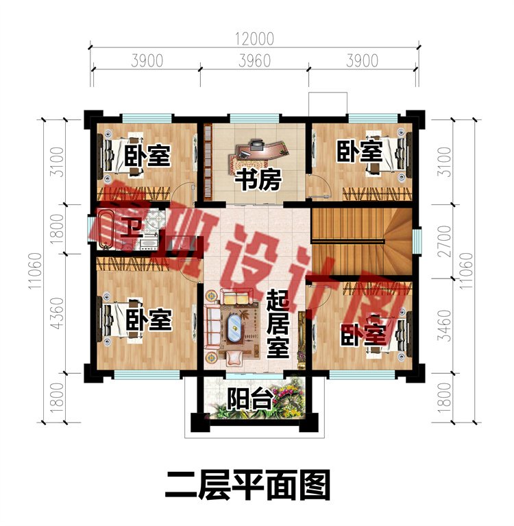 二层农村自建房设计图3