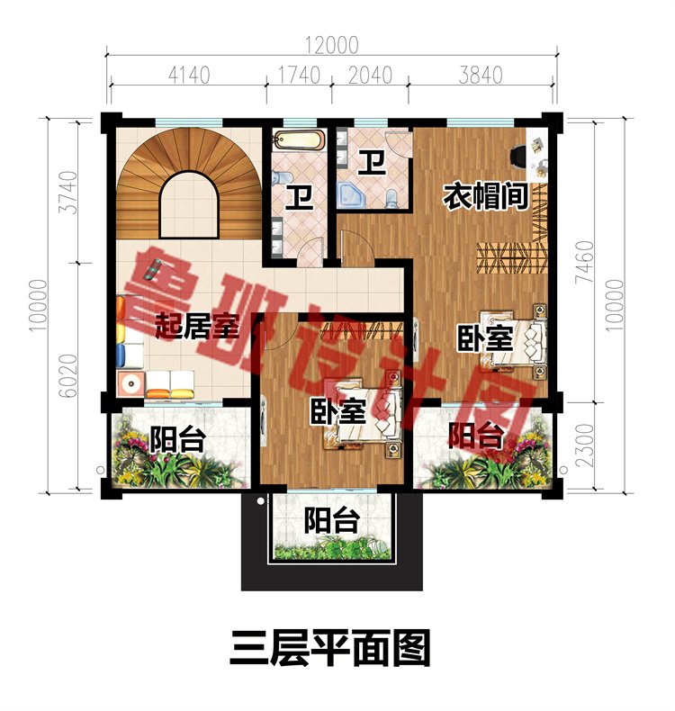 对称新中式自建房4