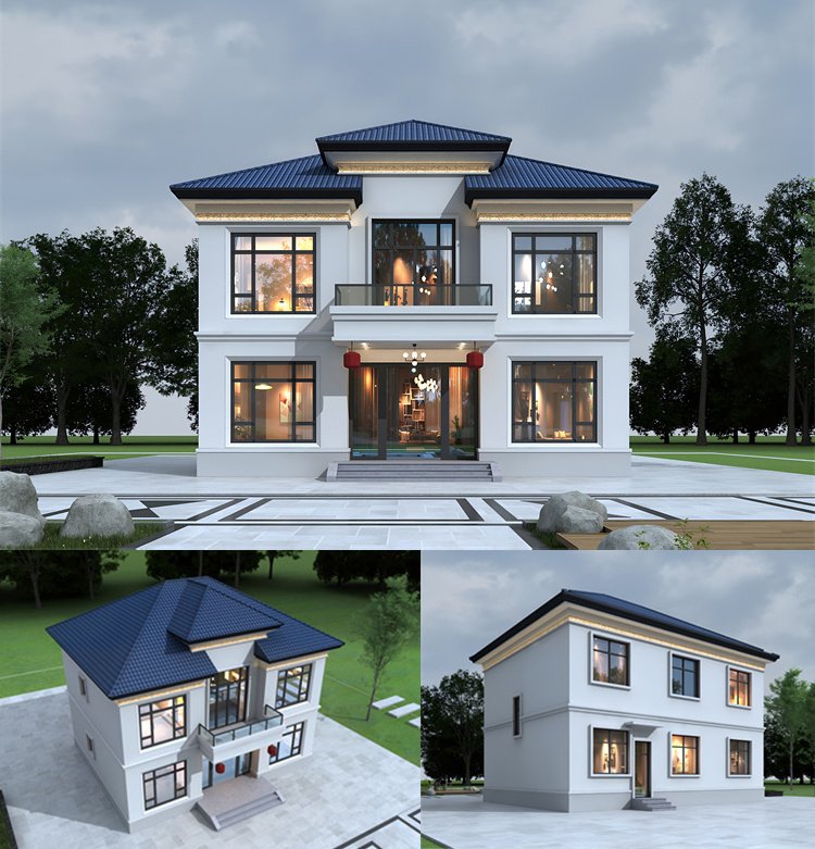 二层新中式自建房设计图1