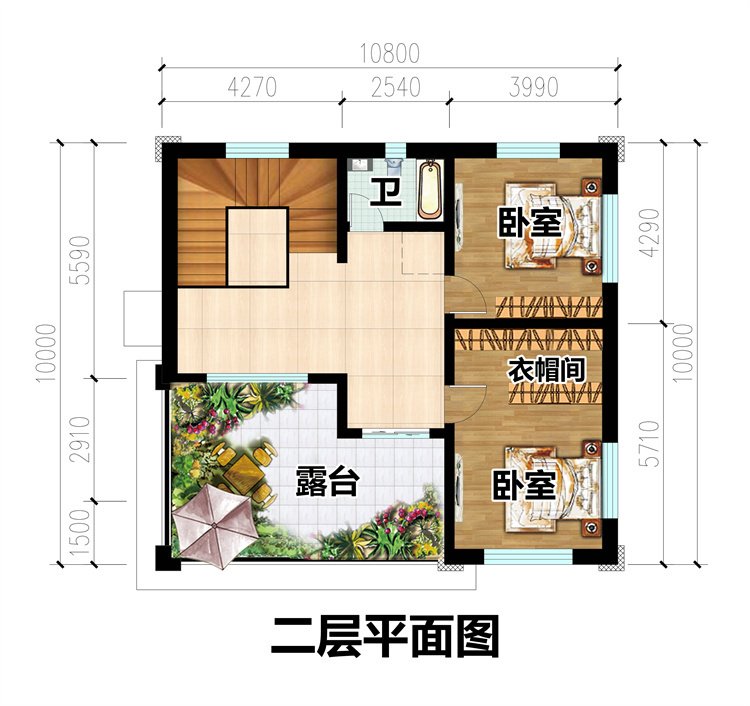 简洁大气二层别墅设计3