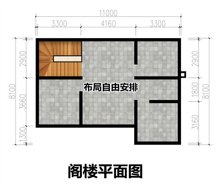简单二层自建房设计图4
