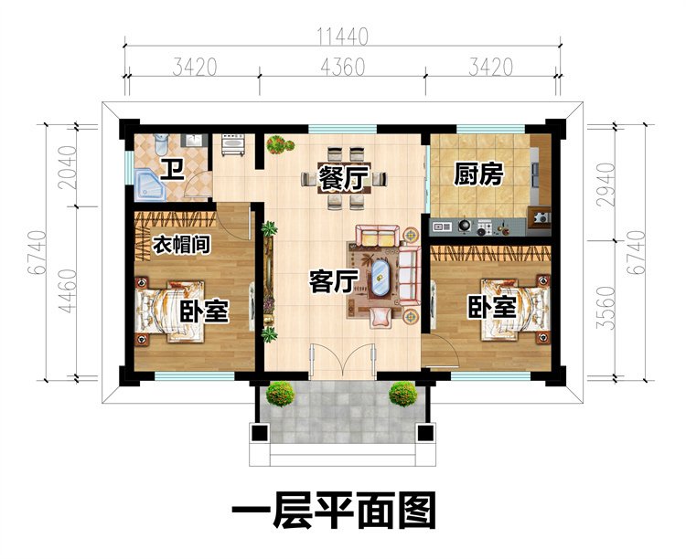 爆款农村自建房别墅设计图2