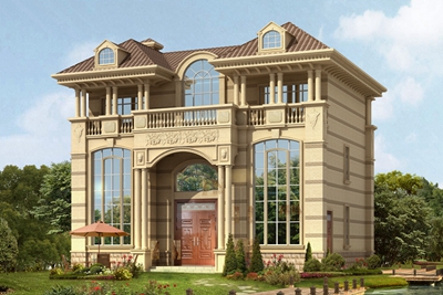 农村60万三层别墅款式设计图，帮你建成一栋华丽的别墅！