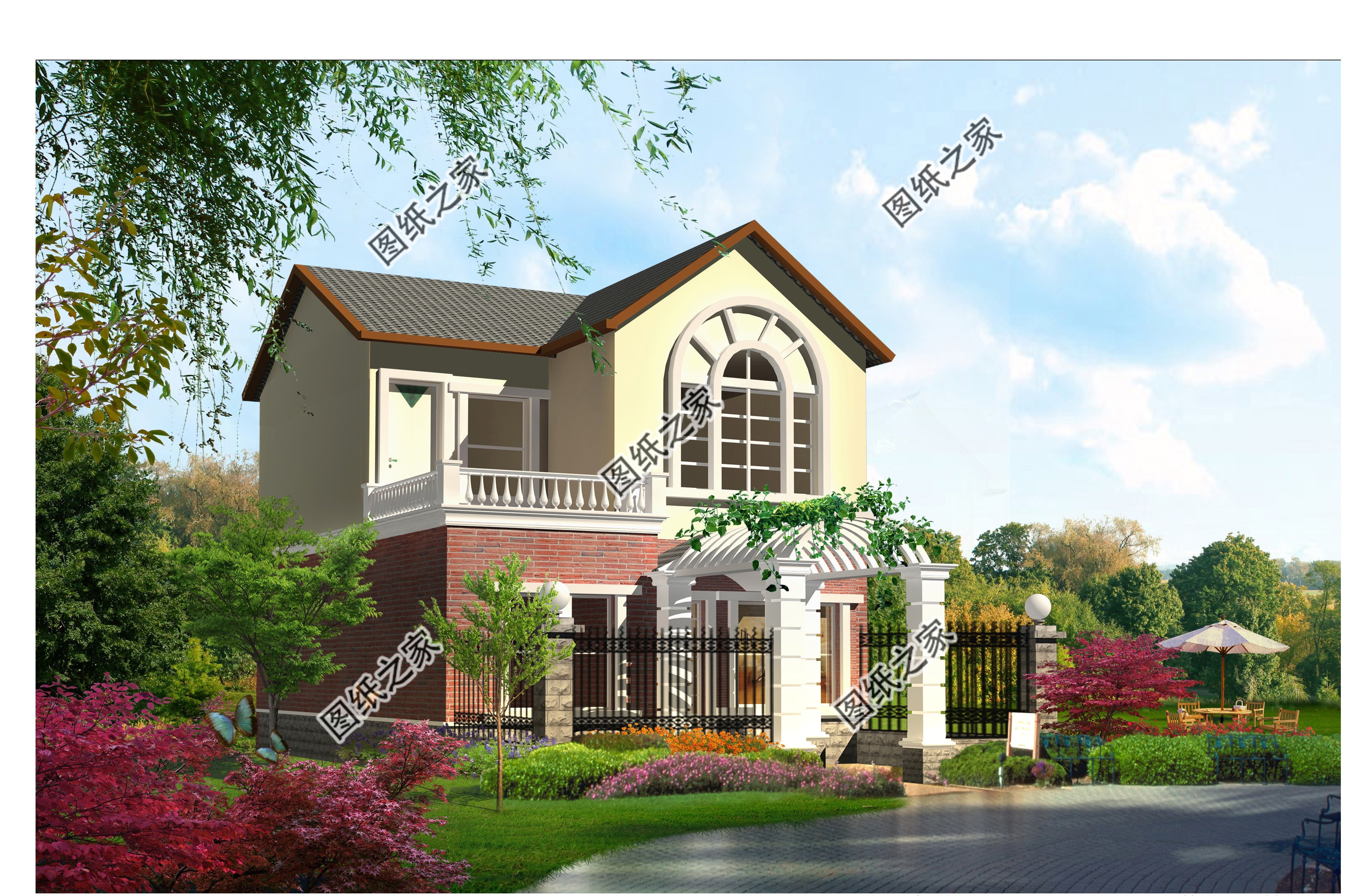 适合小开间的农村二层建房效果图，2020年一定不要错过的实用户