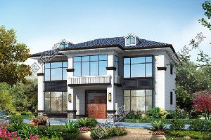 农村二层自建房，简约别墅，外观干净利索