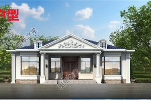 一层欧式乡村自建房，设计新颖，超高颜值