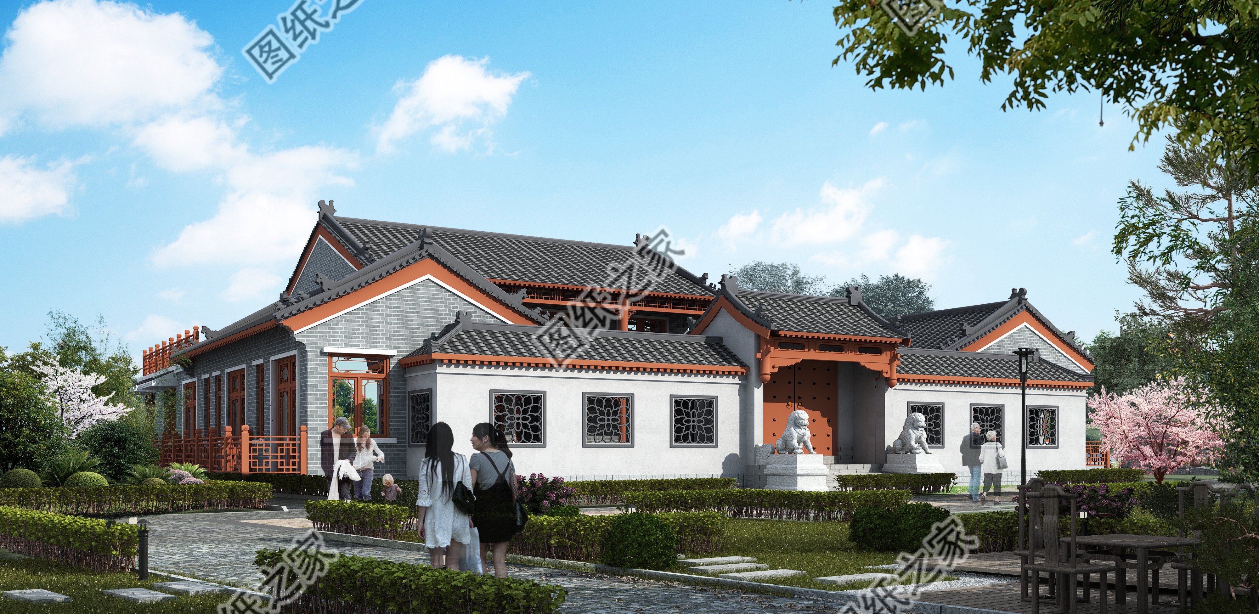 乡村中式自建房，合理布局，住进美好合院不是梦