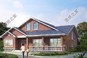 乡村一层半别墅，干净的线条，典雅的色彩搭配，仿佛住在油画里