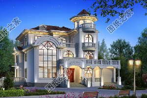 欧式自建房设计图，富丽堂皇，农村中的小城堡