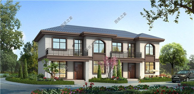 小户型双拼自建房，一户占八十平左右，适合农村自建房