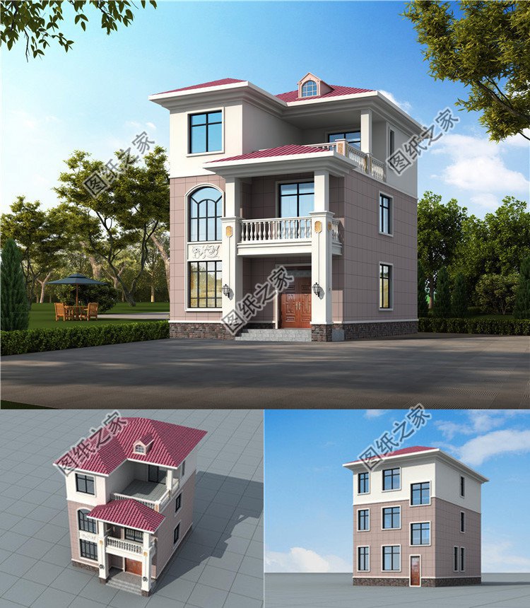三层农村自建房设计，精美的建筑形态，室内布局适宜