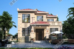 适合农村自建，功能齐全，经济实用的三开间两层别墅