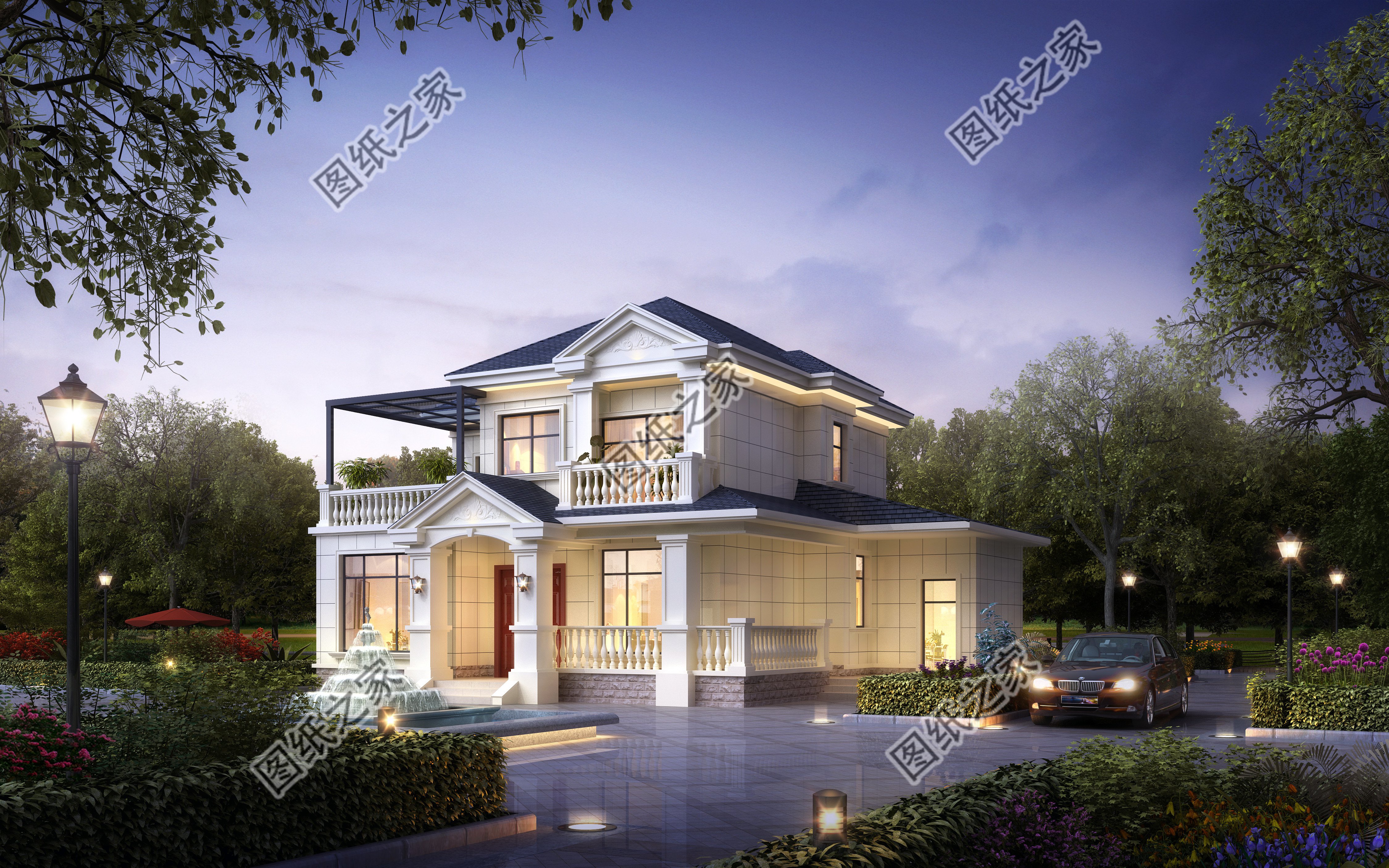 二层半农村自建房设计，建造一栋舒适住宅，享受这个时代的美好