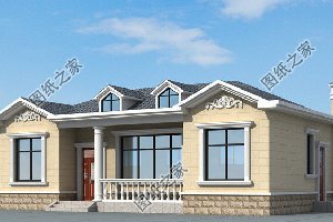 乡下一层自建养老平房户型图及全套图纸，农村盖房设计大全
