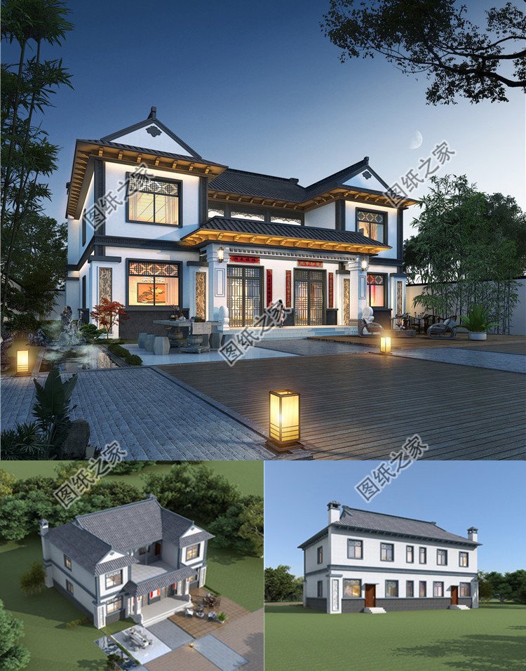 双拼自建房户型设计图，最好的户型，防止兄弟之间的矛盾