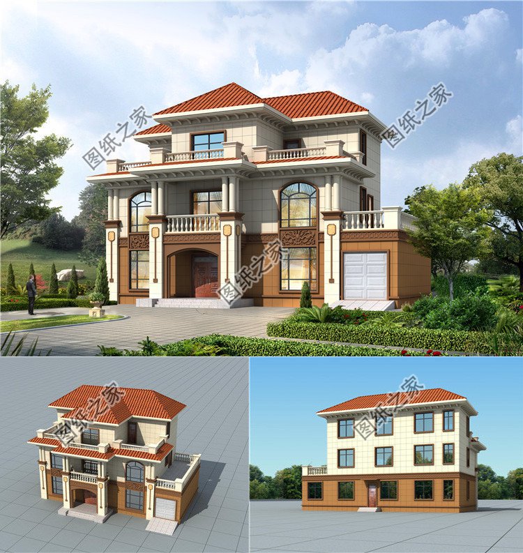 农村自建房大全，带车库设计考虑周到，布局实用