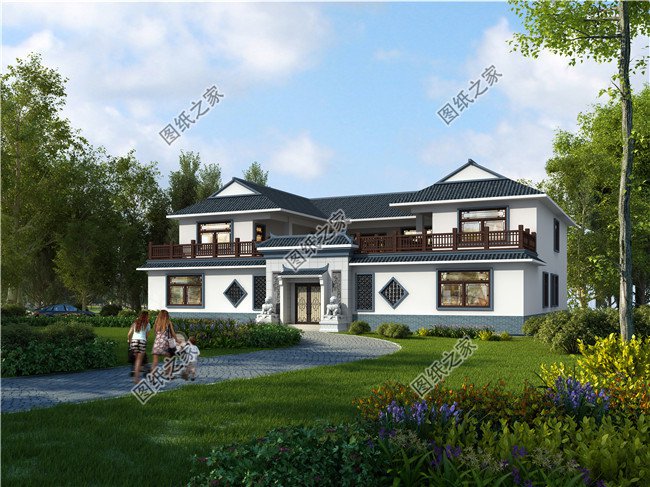 双层四合院自建房设计，充满中国魅力的构造
