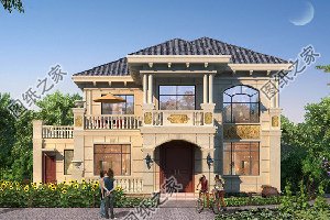 农村欧式自建房设计，从远处看就像雕塑家的雕刻作品