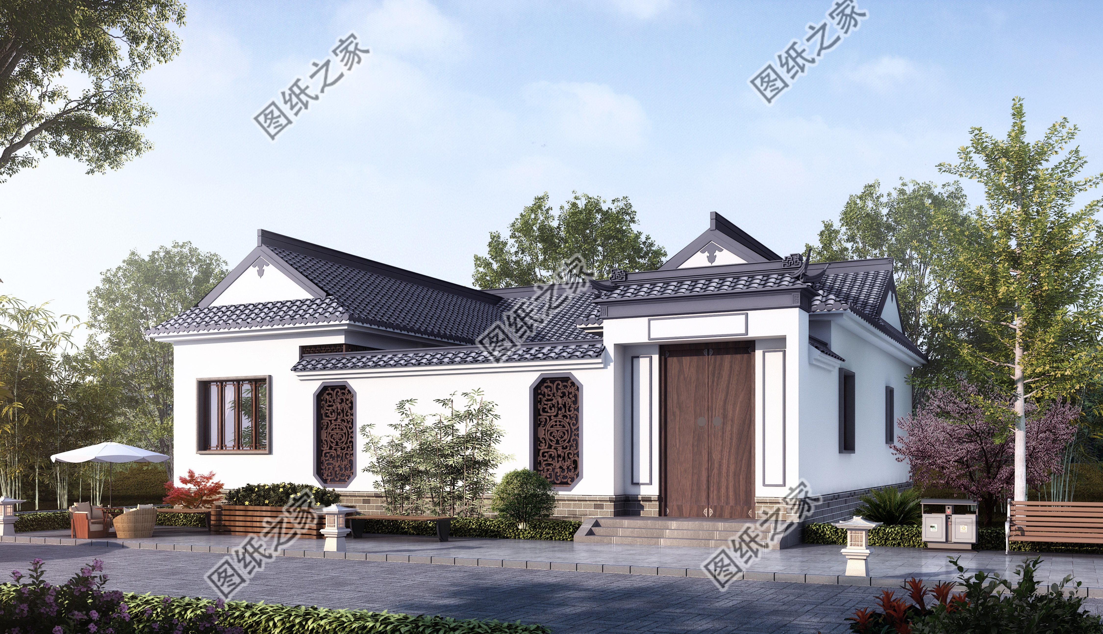 一层养老房别墅设计，修建一座养老房，能让家里老人舒适安逸生
