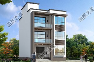 小面宽现代风自建房设计，外观造型干净利落符合年轻人的审美品