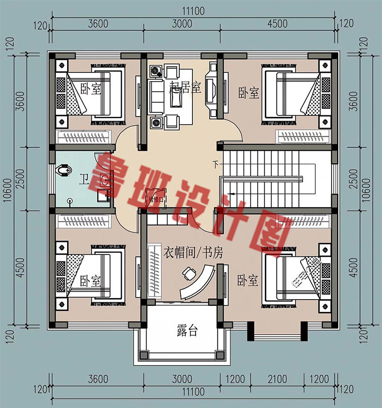 农村18万元二层小楼二层户型图