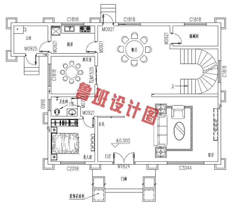 最好看的农村三层楼房设计户型图