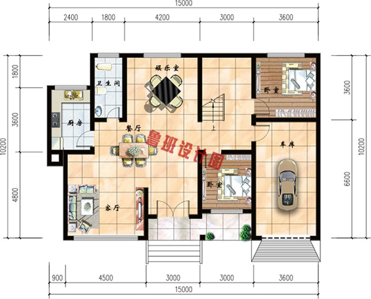 欧式二层小别墅设计图