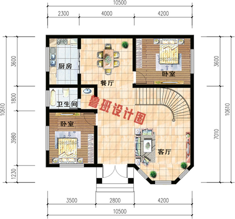 二层欧式小别墅设计方案