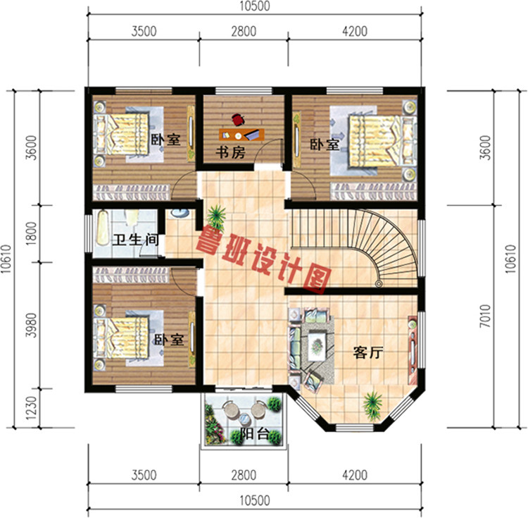 二层欧式小别墅设计方案