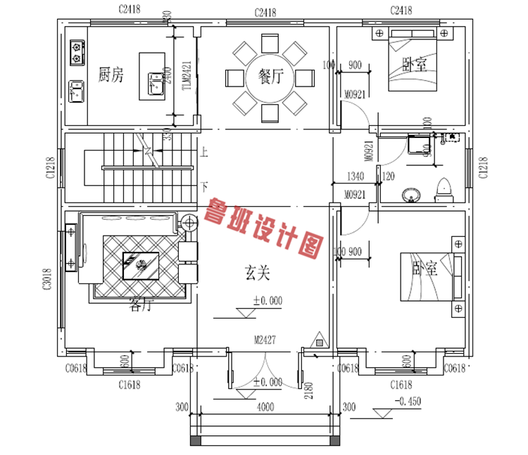 两层新农村楼房图纸