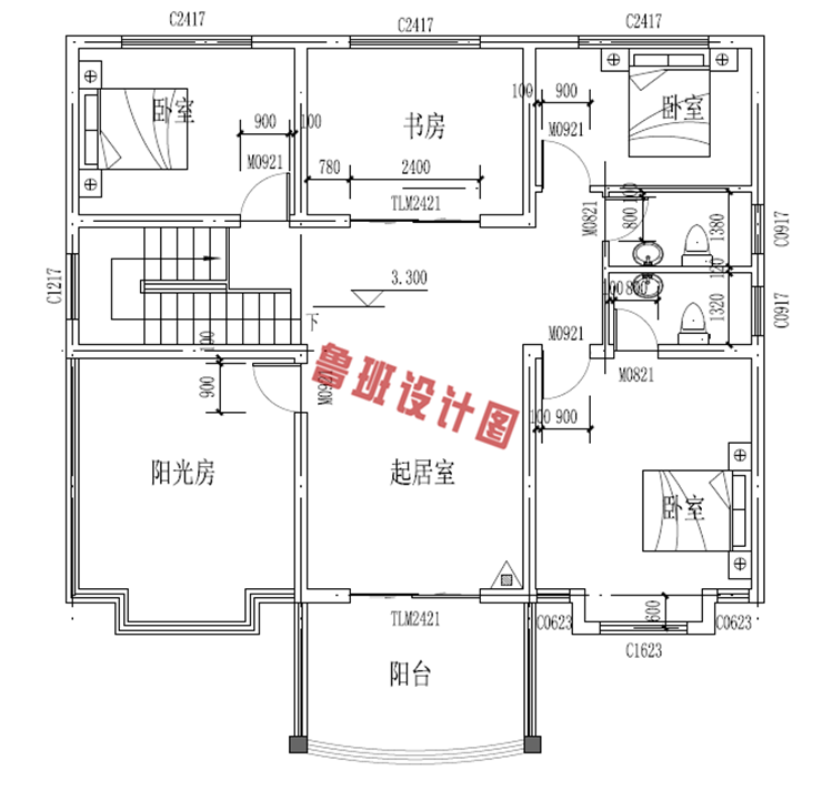 两层新农村楼房图纸