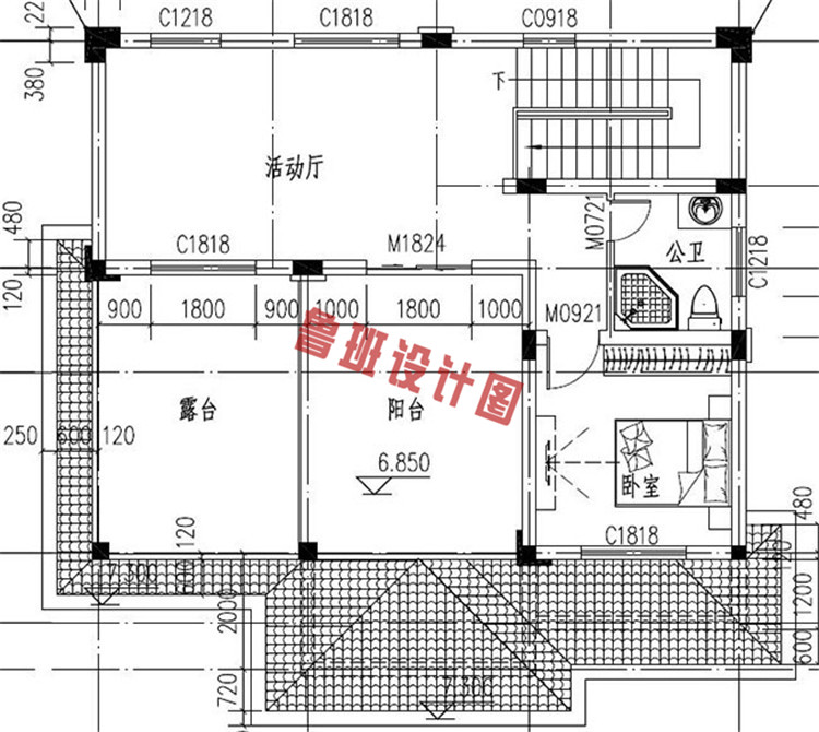 三层独栋带露台房屋设计图