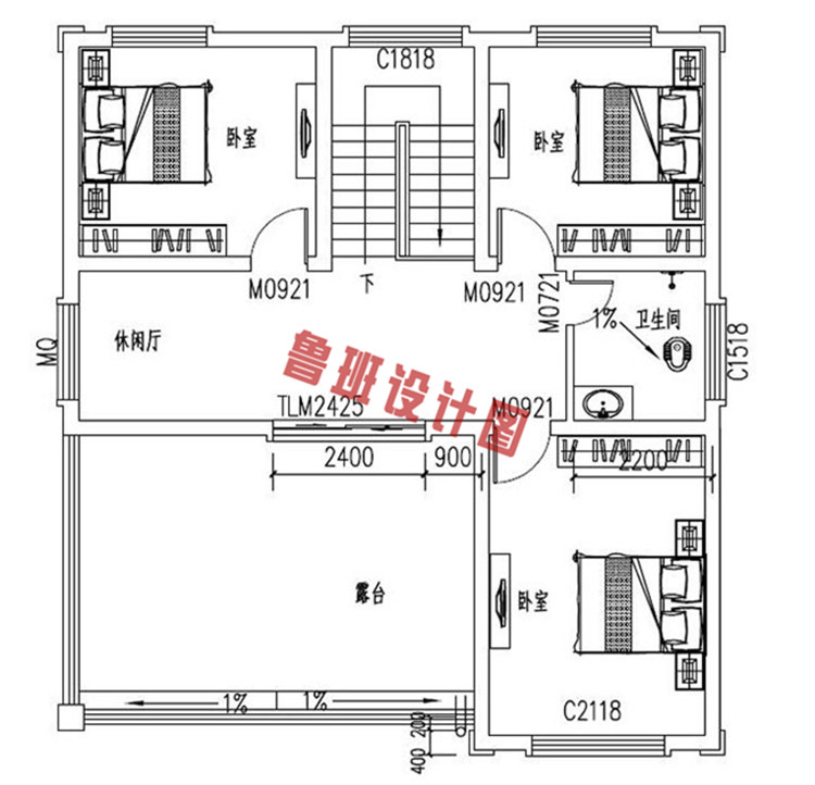 农村三层复式自建楼房设计图