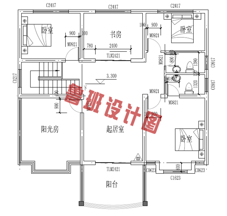 两层新农村楼房图纸