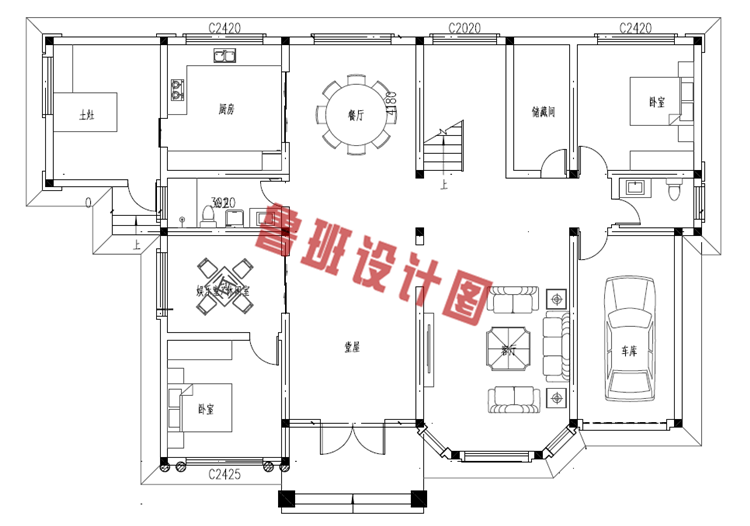 农村二层自建别墅设计图纸