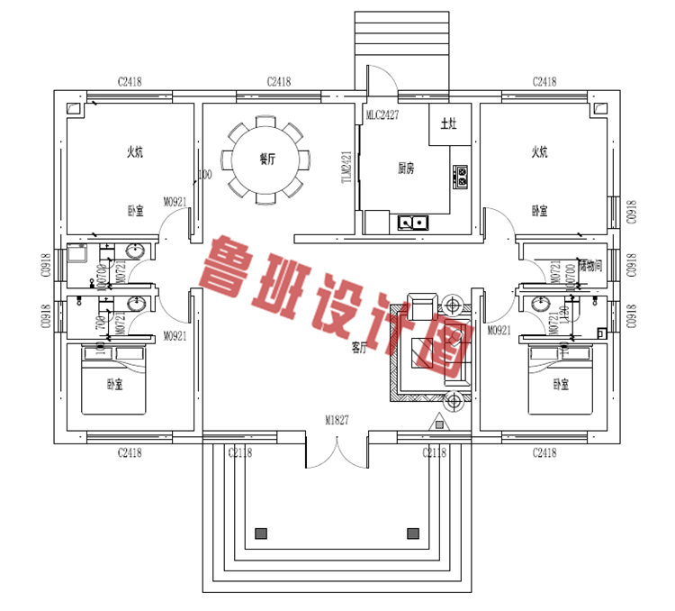 农村盖平房设计大全图