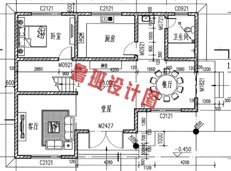 私家二层农村自建房设计图及效果图