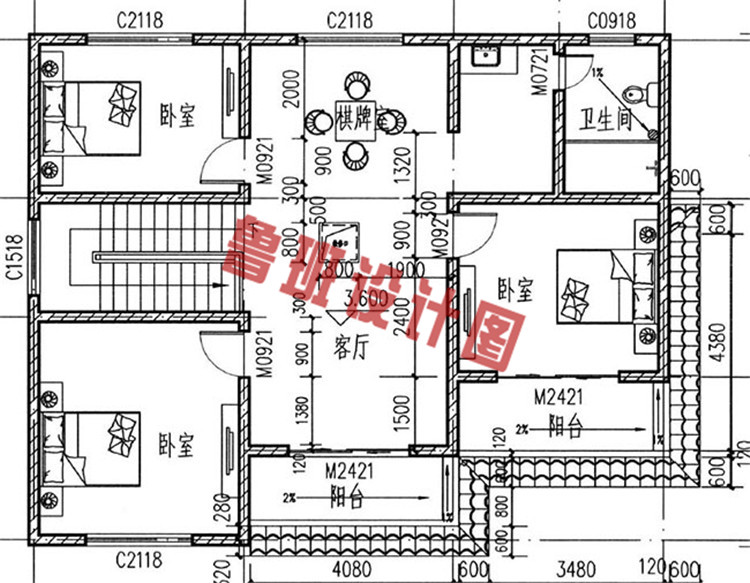 私家二层农村自建房设计图及效果图