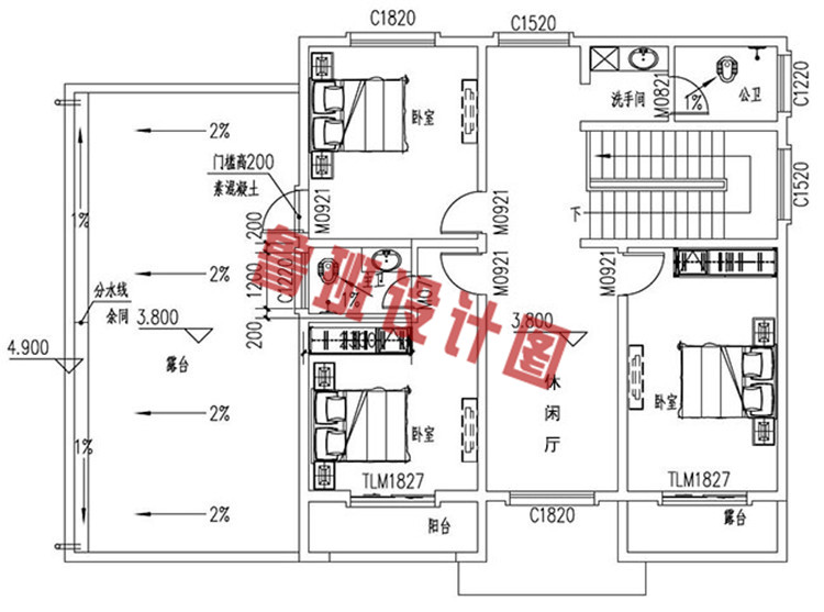 私人二层农村小楼设计图