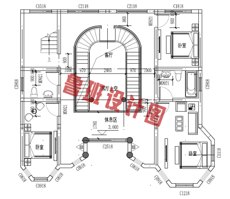 最新二层小别墅图纸