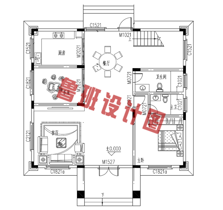 新中式农村三层楼房设计图纸