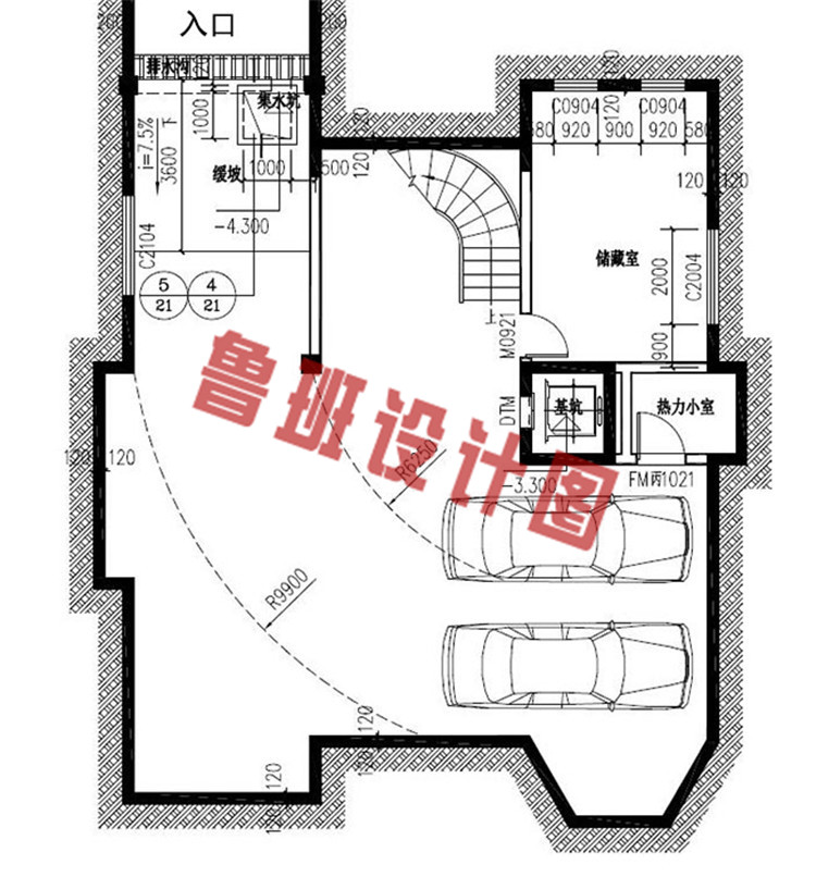 豪华三层带地下室别墅设计图