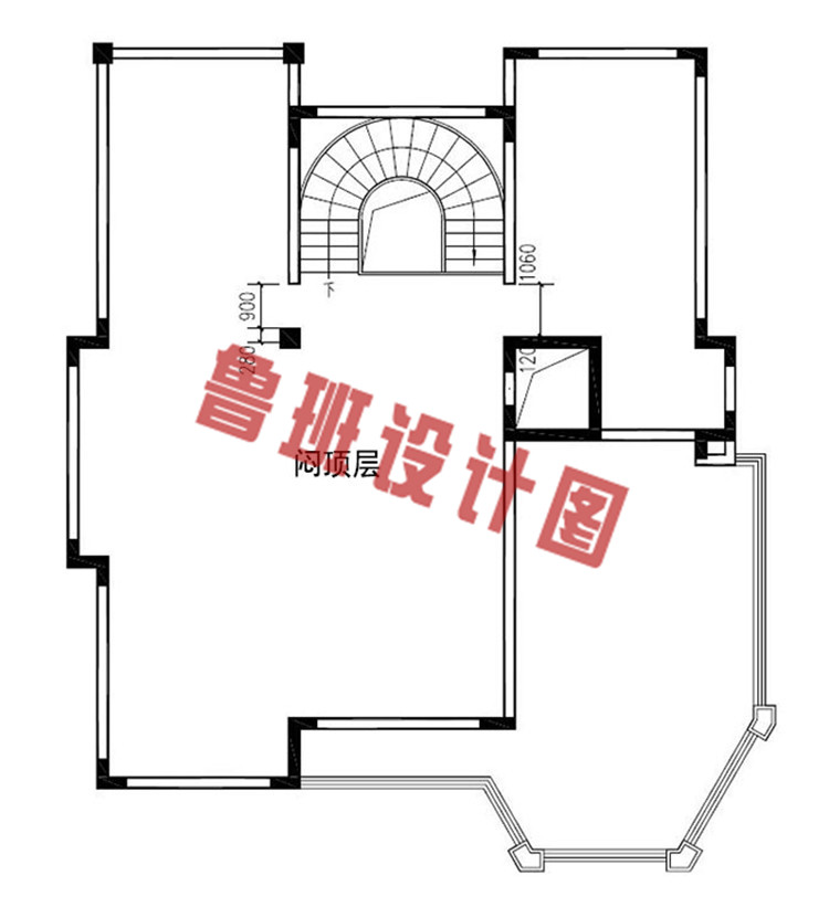 豪华三层带地下室别墅设计图