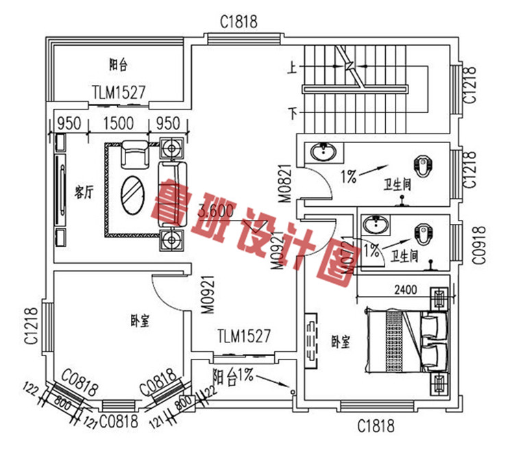 90平小户型四层房屋设计图