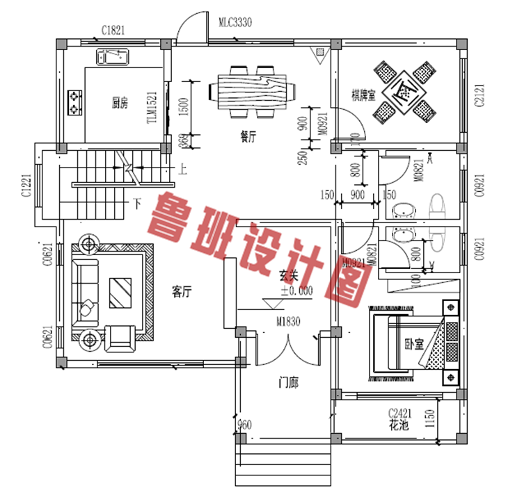 新中式农村三层楼设计图